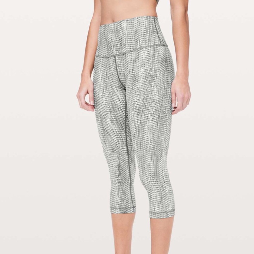 Lululemon Wunder Under Crop 21” High Rise Size 8 Full-On Luon